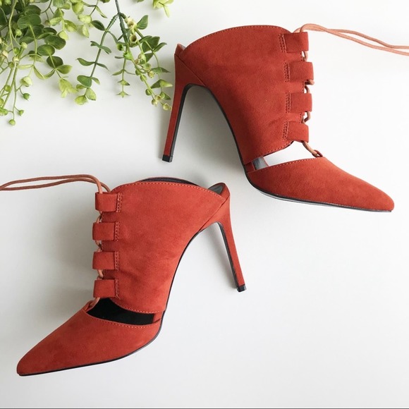 NWOT Nasty Gal | Point It Out Lace-Up Heels | 7.5 - Picture 5 of 12